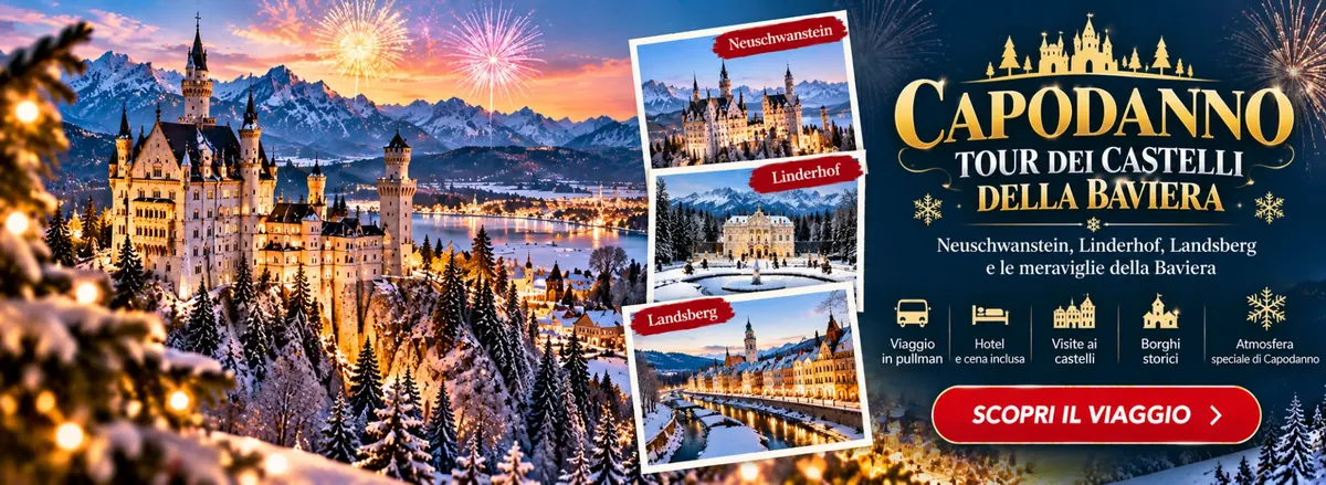 Capodanno: Tour dei Castelli della Baviera in pullman con hotel e cena inclusa - Scopri il viaggio